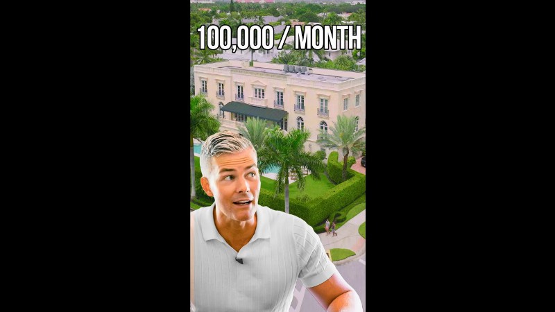 $100k A Month Mansion In Naples In 30 Seconds  #shorts