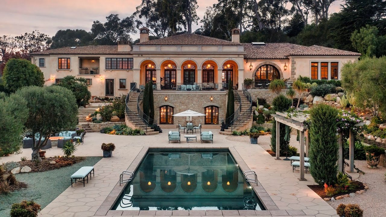 $16850000! Exceptional Montecito Villa With Exquisite Gardens And Expansive Terraces