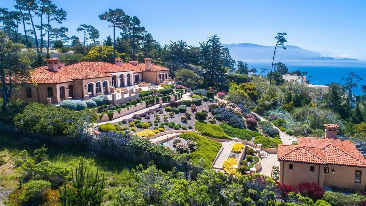 $22950000! Extraordinary Mediterranean Villa In Pebble Beach With The Best Ocean Views