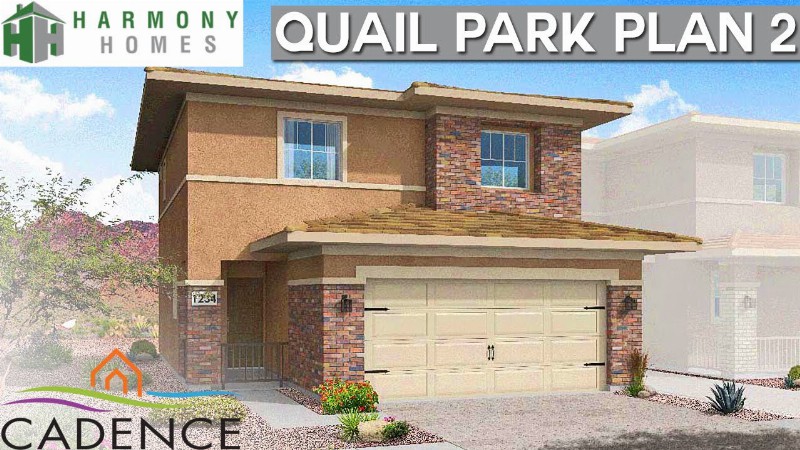 $375k+ New Townhomes In Cadence At Quail Park - Plan 2 : Harmony Homes For Sale In Henderson