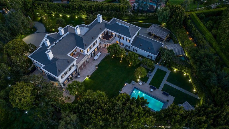 $39500000! Stunning Traditional Estate In The Most Prime Section Of Bel Air Los Angeles