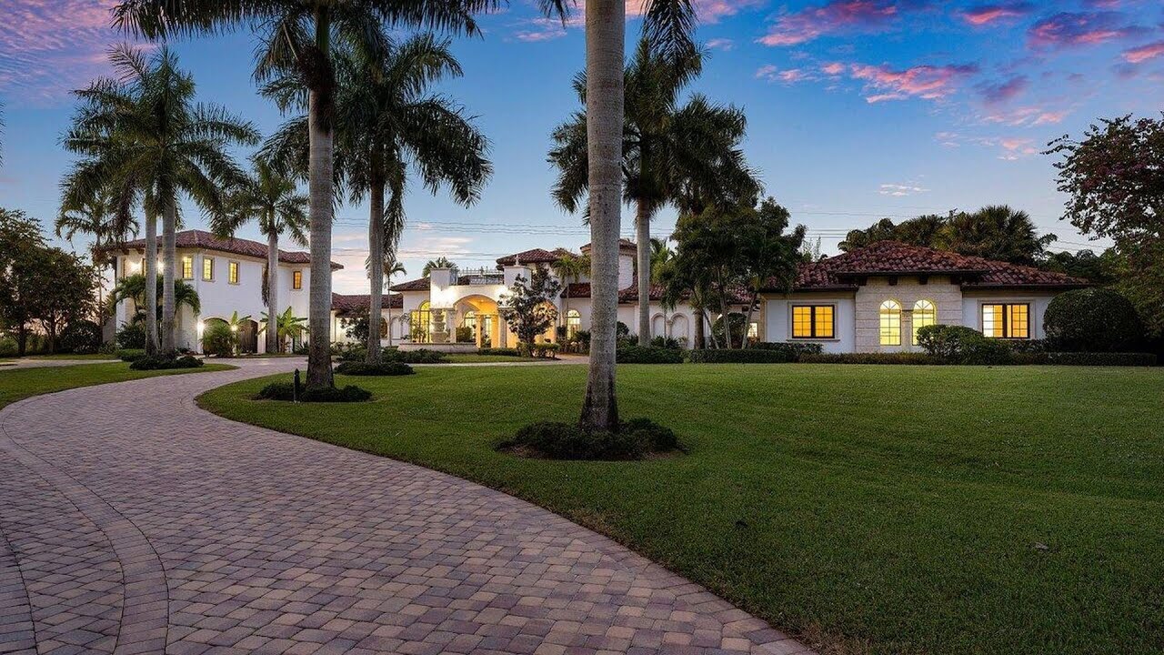 $4485000! Truly Epic Property In Delray Beach Has An Expansive Backyard With Cascade Waterfall