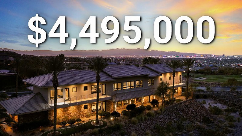 image 0 $4.495 Million Dollar Luxury Home With Las Vegas Strip Views : 580 Saint Croix Street