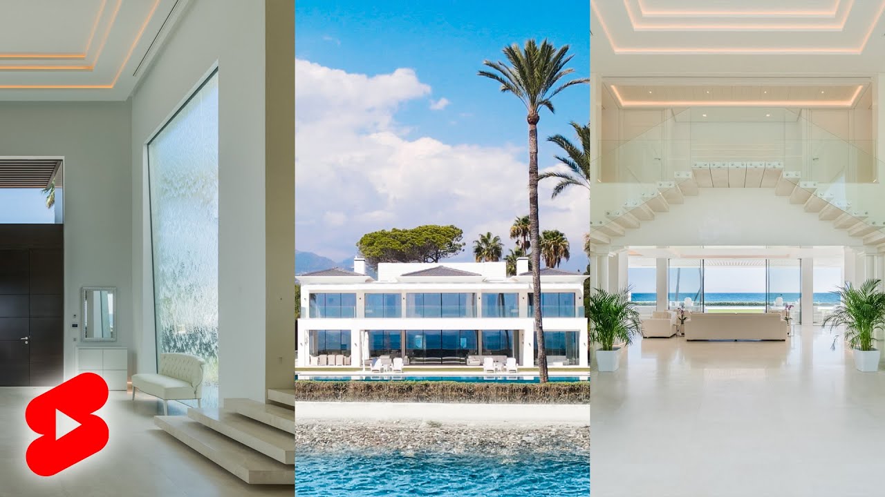 image 0 5 Crazy Features In This Modern Water Front Mansion For Only €12m! #shorts