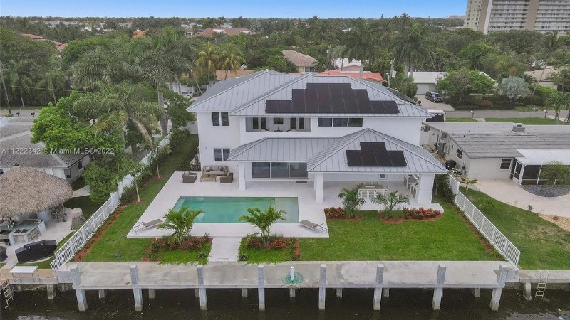 $5721000 Brand New Coastal Inspired Deepwater Estate In Pompano Beach With Expansive Water Views