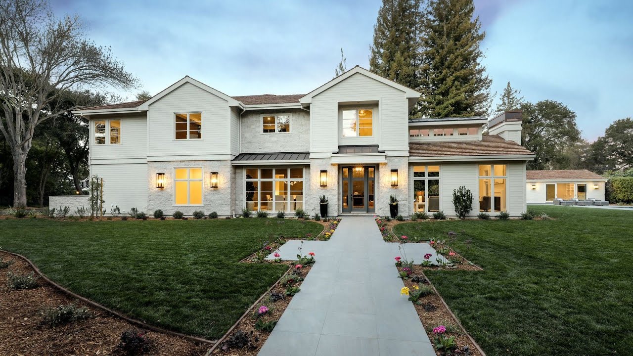 image 0 A Sophisticated $18995000 Home In Atherton Presents Timeless And Classic Design With Clean Lines