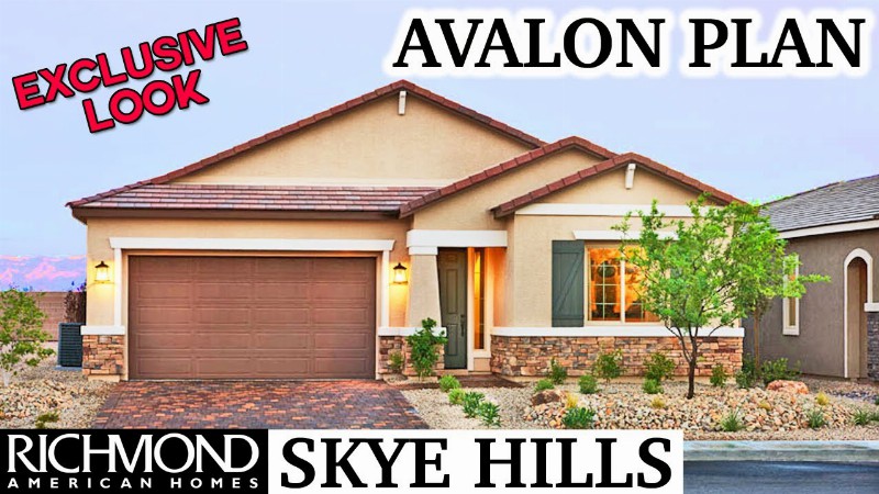 Avalon Plan By Richmond American Homes In Skye Hills @ Somerston Ranch In Skye Hills Nw Las Vegas
