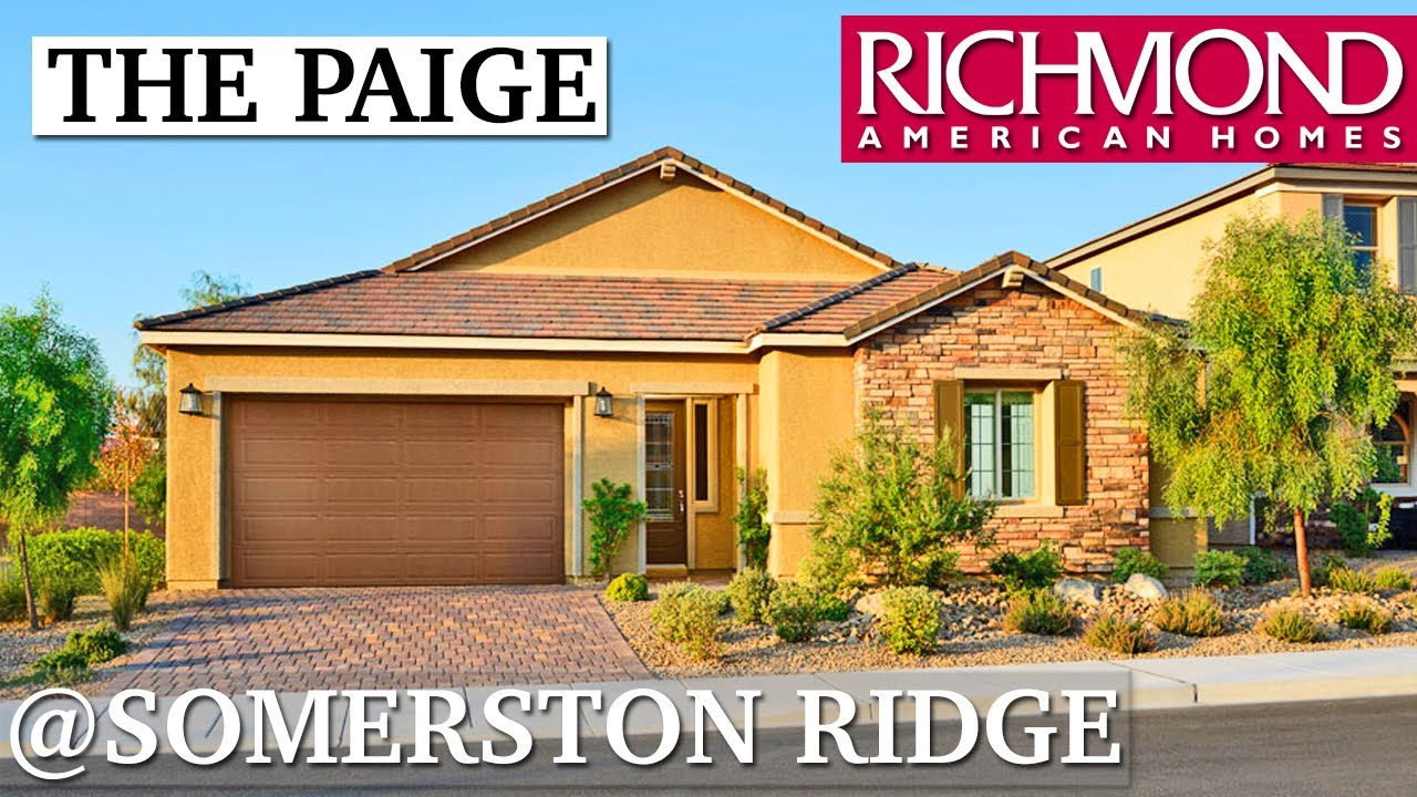 image 0 Best Selling Paige Plan By Richmond American Homes In Las Vegas - Somerston Ridge Single Story Homes
