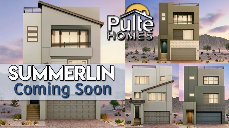 Blacktail Pulte Homes Newest Summerlin West Community : W/ Strip Views! Las Vegas New Homes For Sale
