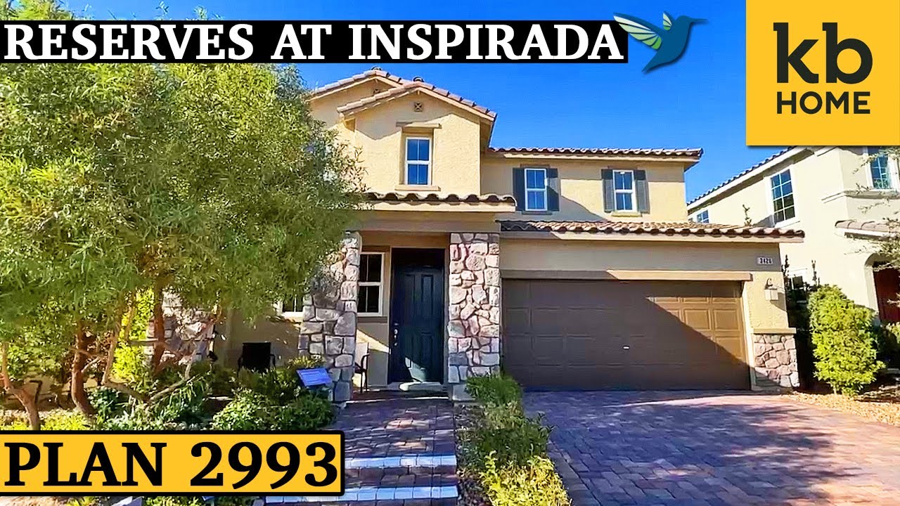 Double Master Kb Homes In Henderson @ The Reserves At Inspirada Plan 2993 - New Homes For Sale