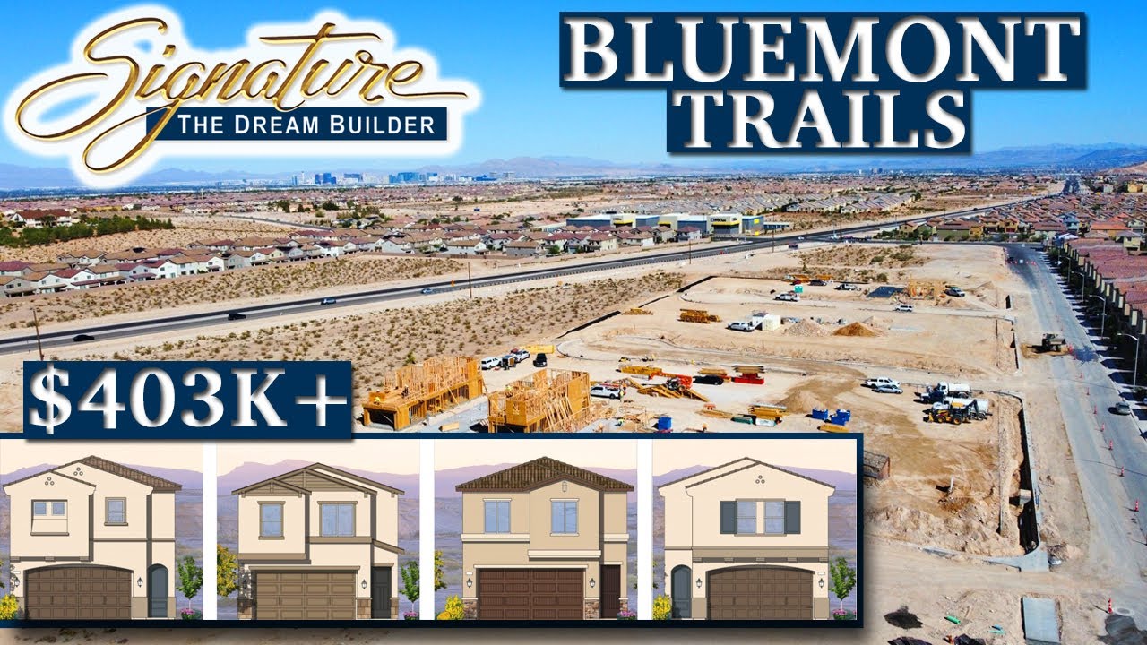 image 0 Early Look At Bluemont Trails Plans In Southwest Las Vegas $403k+ A New Community By Signature Homes