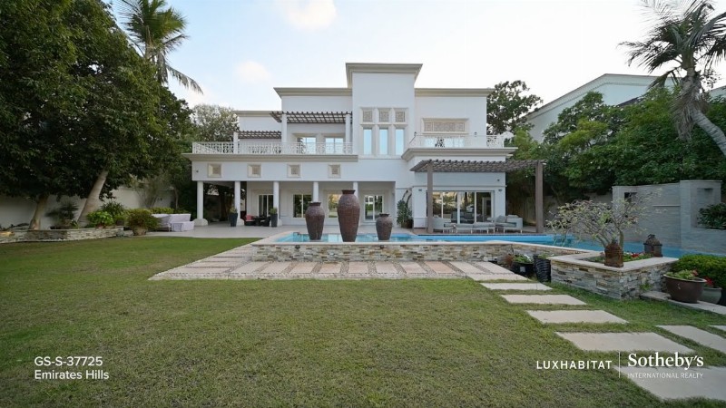 Elegant Villa In Emirates Hills With Full Golf Views