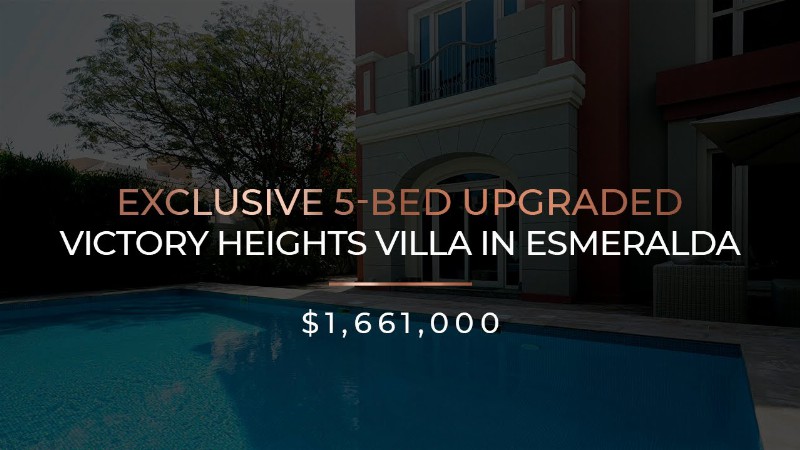 image 0 Exclusive 5-bed Upgraded Victory Heights Villa In Esmeralda Dubai Sports City : Ax Capital : 4k