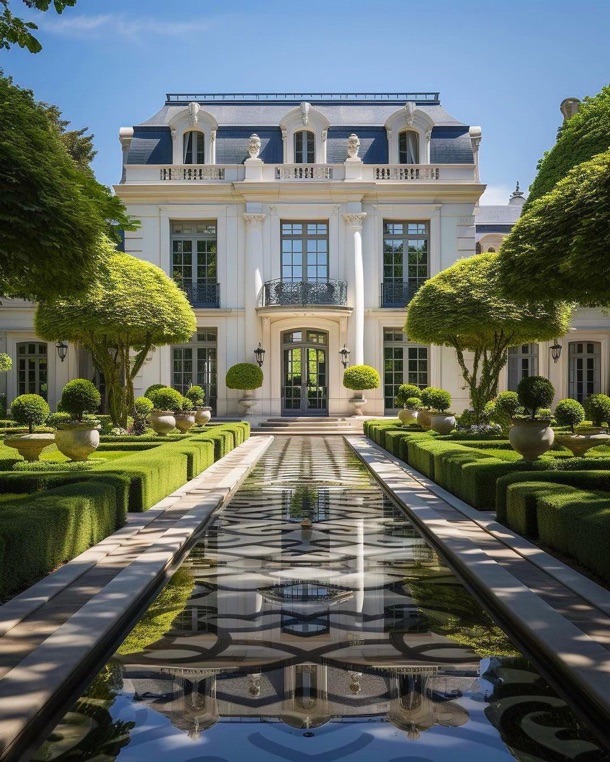 French luxury real estate mansion