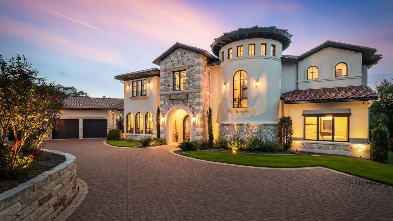 image 0 Gorgeous $4500000 European Villa In Austin With Resort Style Backyard