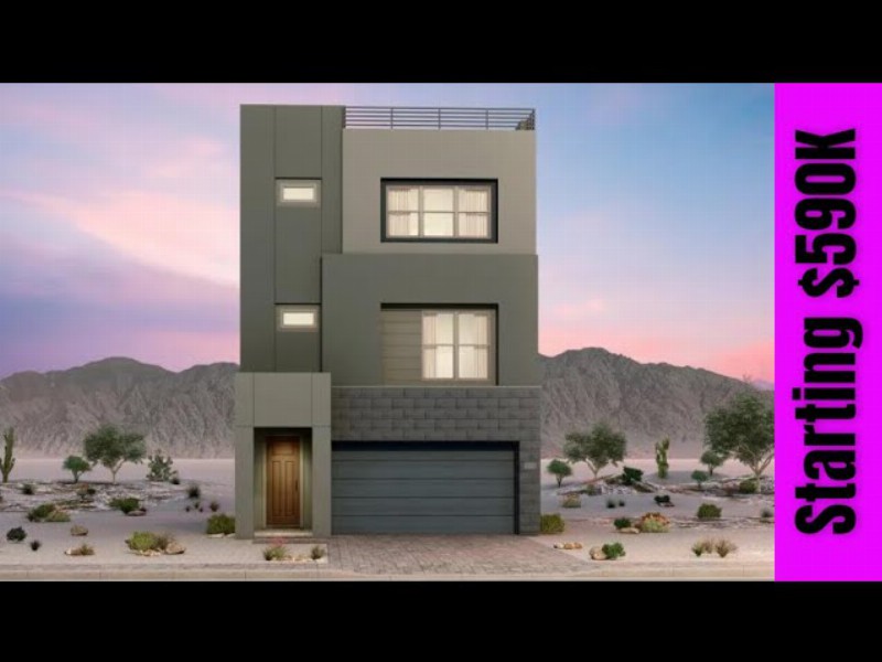 Home For Sale Summerlin Las Vegas 2473 Sqft Modern Rooftop Deck 4 Beds 4 Baths 2 Car City Views