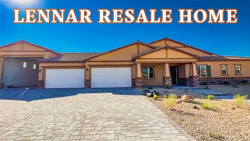 Huge 4126 Sq. Ft. Resale Home On A 1/2 Acre Lot By Lennar L Resale Home In North Las Vegas