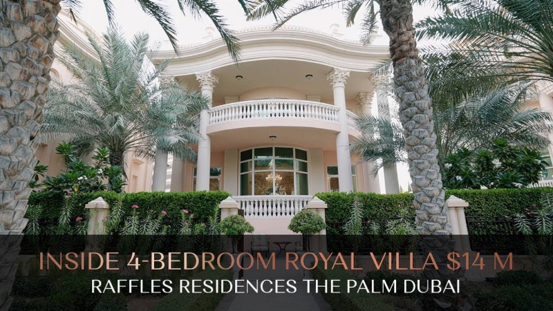 Inside 4-bedroom Royal Villa $14 Million - Raffles Residences The Palm Dubai : Ax Capital