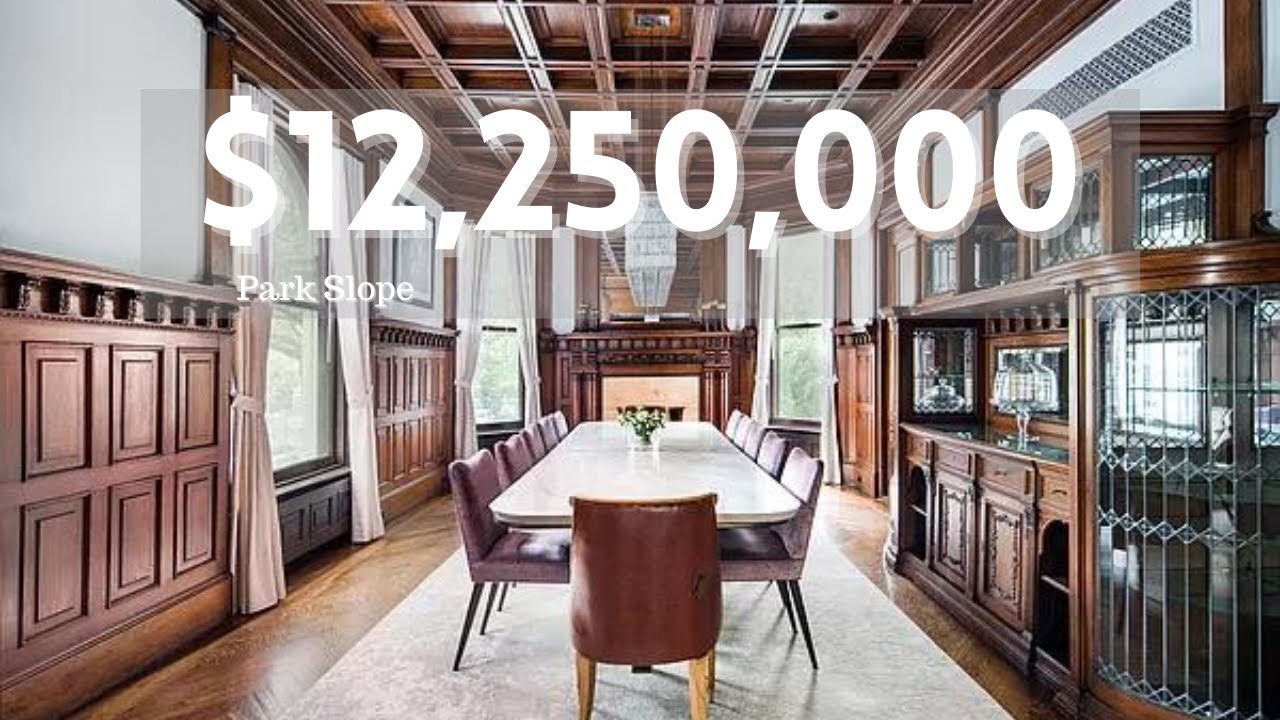 image 0 Inside A $12.250 Million Park Slope Nyc Townhouse :  Limestone Mansion 12 Rooms 7 Beds 3.5 Baths