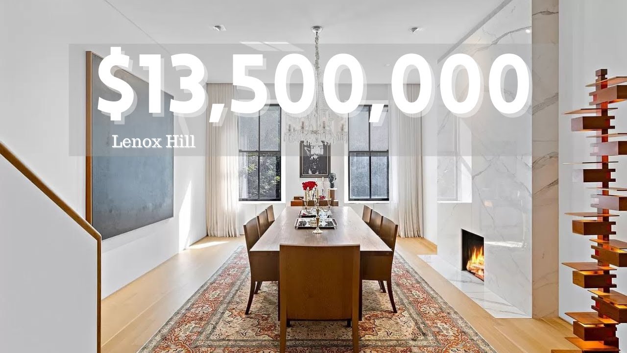 image 0 Inside A $13.5m Lenox Hill Nyc Townhouse : Marble Wallsfireplacesskylightoutdoor Space&elevator