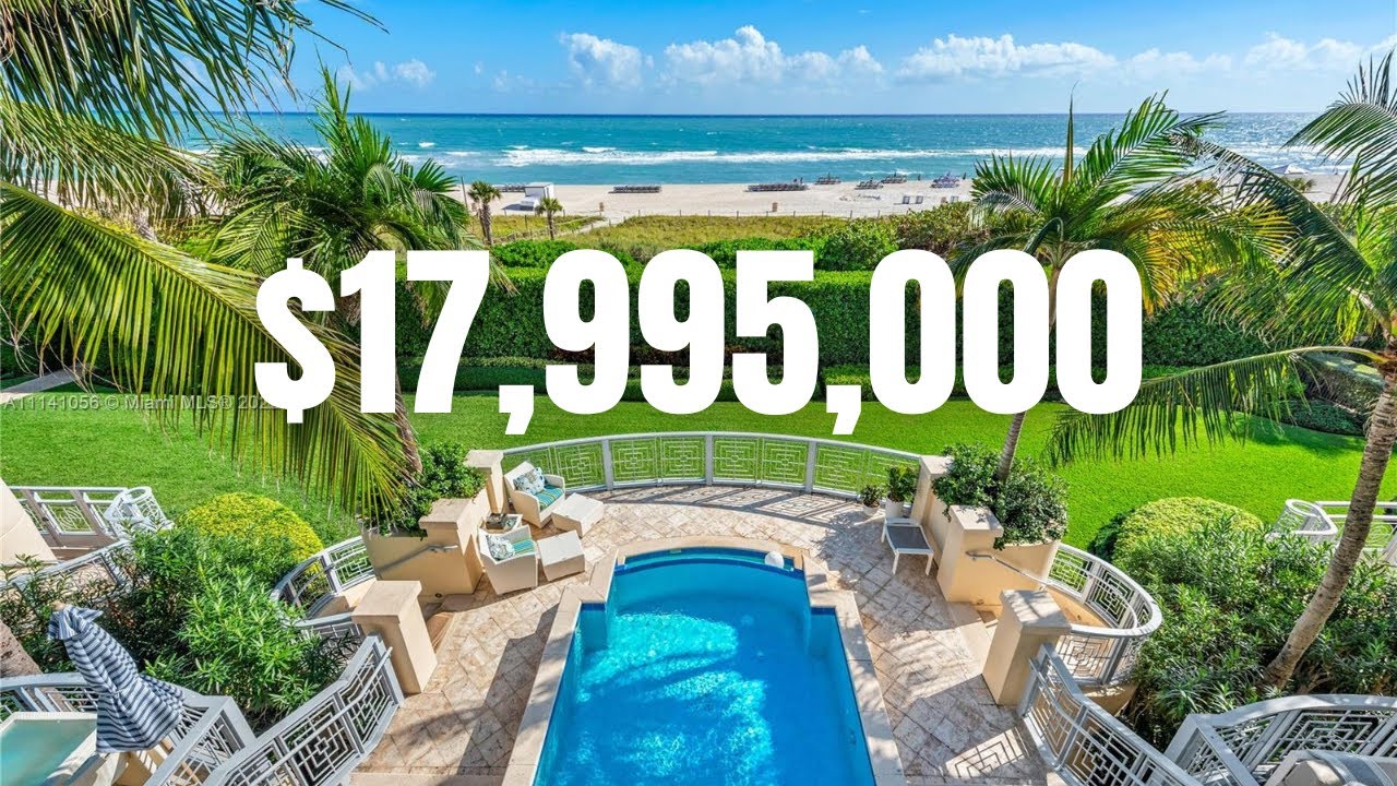 image 0 Inside A $17995000 Beachfront Villa In Miami Beach!