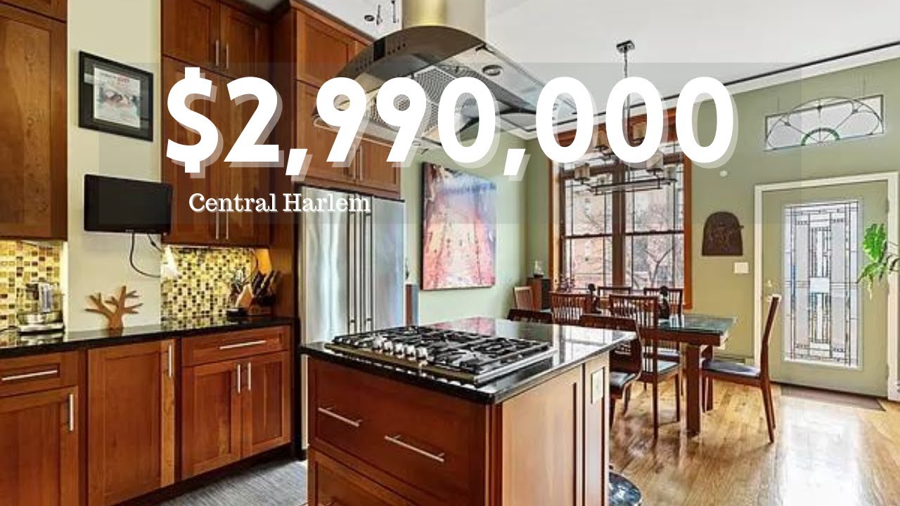 image 0 Inside A $2.990m Central Harlem Nyc Townhouse : 13 Rooms 4 Beds 3 Baths & Roof Deck With Sauna.