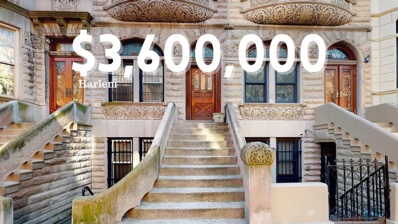 image 0 Inside A $3.6m Harlem Nyc Townhouse  : 10 Beds 4 Baths Living Rooms Foyer And Backyard.