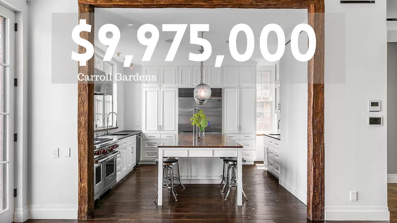 image 0 Inside A $9.975m Carroll Gardens Nyc Townhouse : Sprawling Outdoor Spaces Garage & An Elevator