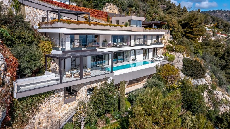 Inside A Panoramic Modern Mansion On The French Riviera Overlooking Monaco
