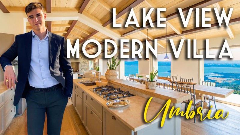 Luxury Modern Villa With Stunning Views Of Trasimeno Lake For Sale Umbria : Romolini