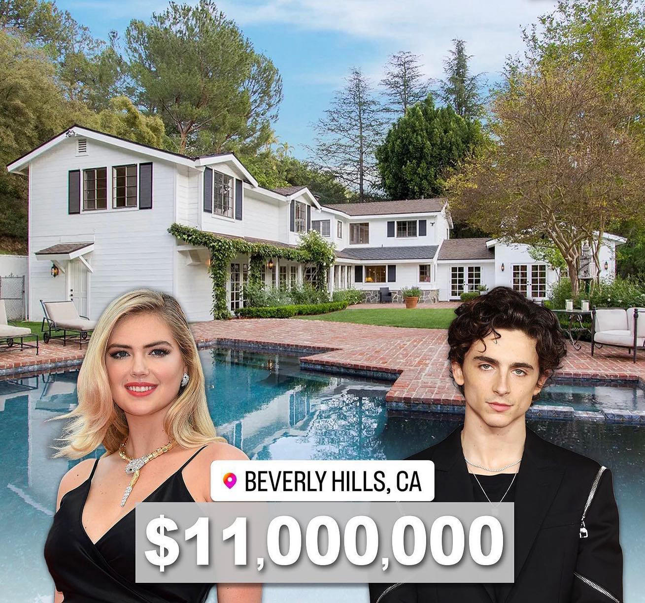 Luxury Real Estate - Actor #tchalamet recently bought this Beverly Hills estate from #kateupton for