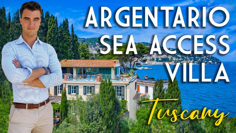 Luxury Villa With Private Sea Access For Sale In Porto Santo Stefano Argentario
