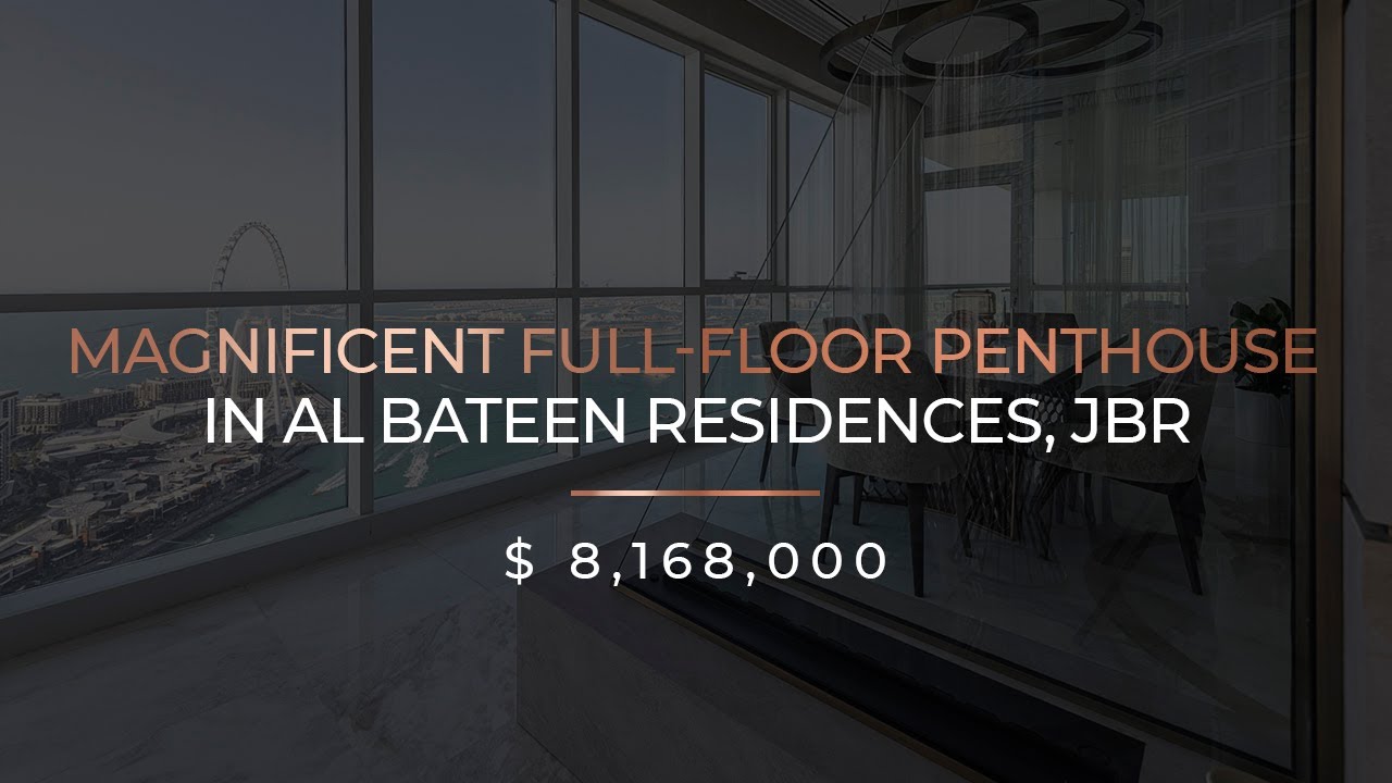 image 0 Magnificent Full-floor Penthouse For Sale In Al Bateen Residences Jbr Dubai : Ax Capital : 4k