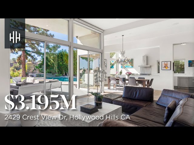 image 0 Mid-century Modern Gem In The Hollywood Hills : 2429 Crest View Dr