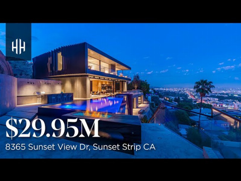 Modern Retreat Above Chateau Marmont : $29950000 : 8365 Sunset View Dr