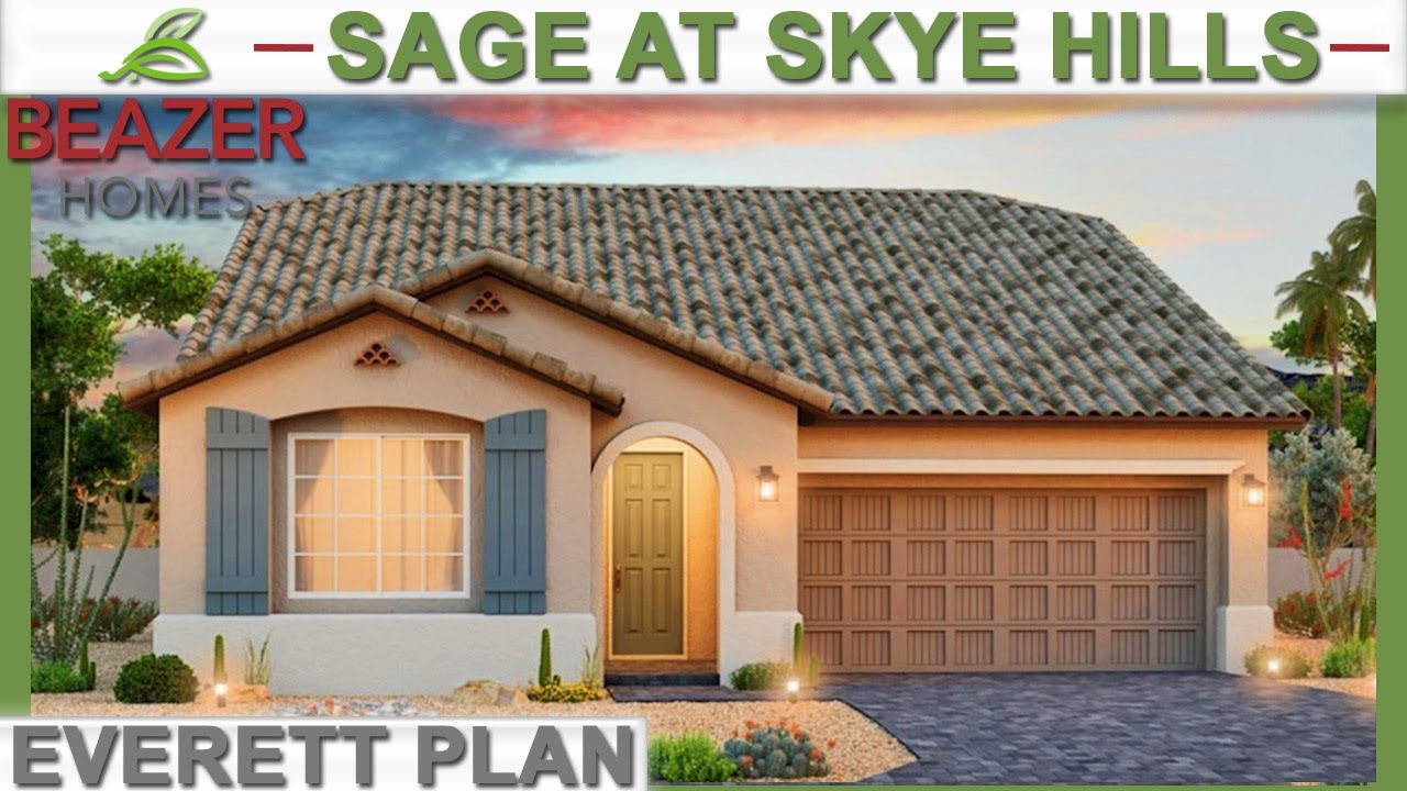 image 0 New Construction Homes In Skye Hills Las Vegas : Everett Plan At Sage By Beazer Homes - $522k+