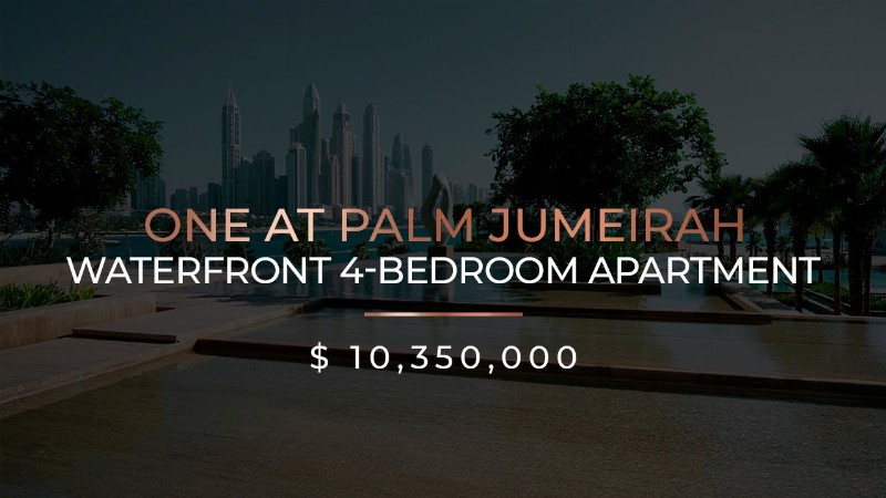 One At Palm Jumeirah Waterfront Furnished 4-bedroom Apartment For Sale In Dubai : Ax Capital : 4k