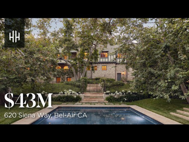 One Of The First Properties Ever Built In Bel-air : $43000000 : 620 Siena Way