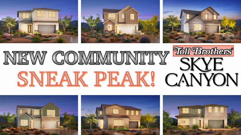 Paloma & Valera New! Toll Brothers Skye Canyon - Up To 3700sq! - Las Vegas New Homes For Sale