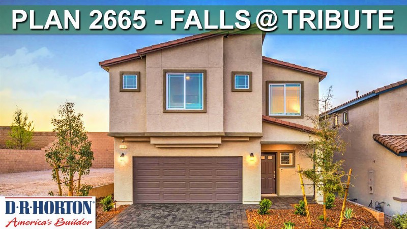 Plan 2665 By Dr Horton In Skye Hills : New 2 Story Homes In Las Vegas : Falls At Tribute Dr Horton