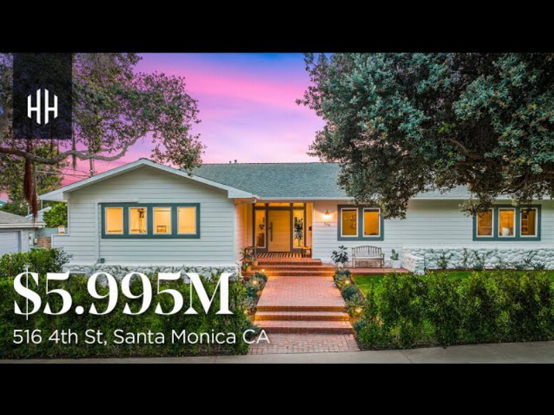 Renovated Ranch-style Beach Home  :  516 4th St Santa Monica