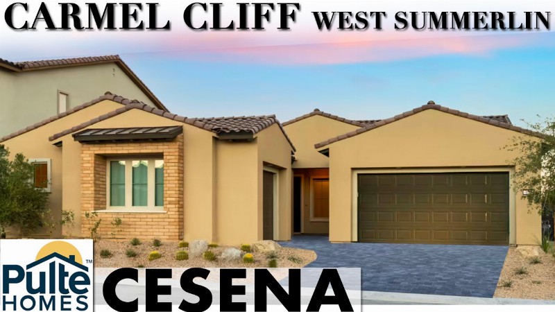 image 0 Single Story Cesena Plan By Pulte Homes At Carmel Cliff In West Summerlin - 2851sf - Summerlin Homes
