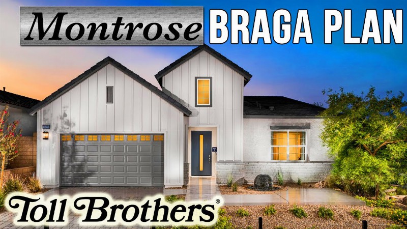 image 0 Single Story Homes By Toll Brothers In Skye Canyon At Montrose - The Braga Plan - Model Home Tour