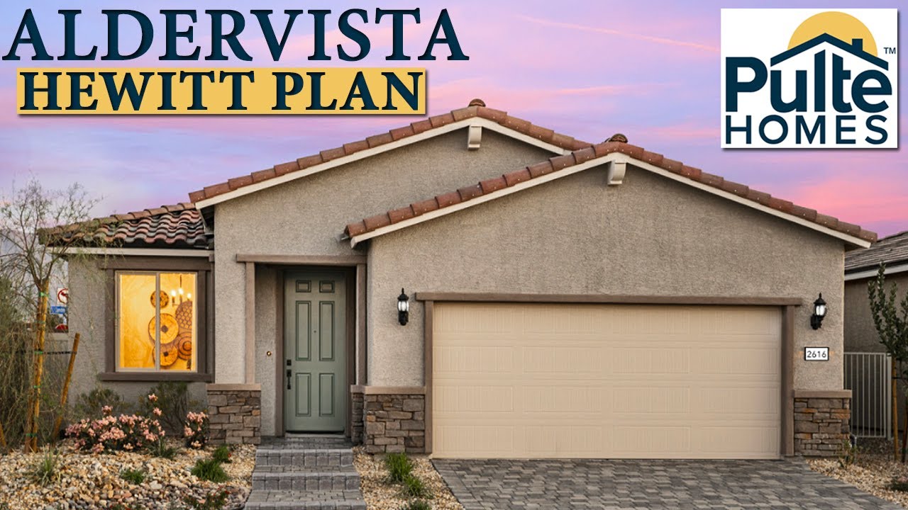 Single Story Homes In North Las Vegas - Aldervista By American West $395k+ Hewitt Plan : New Homes