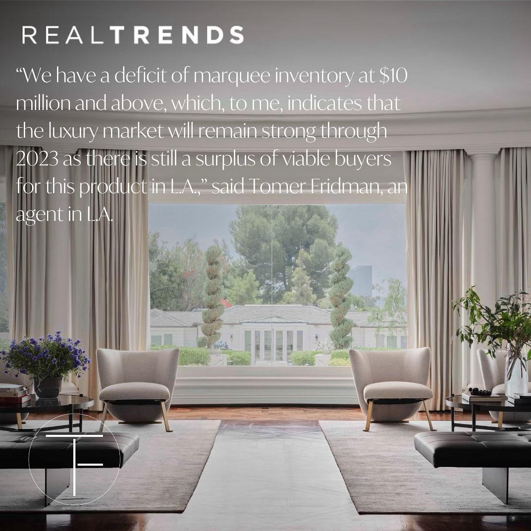 Thank you #realtrendsinc for featuring me as the go to LA Luxury Real Estate representative to speak