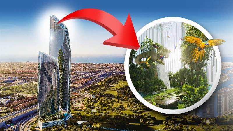 image 0 The Highest Rain Forest In The World : Safa One Tower By Damac : Property Vlog #76