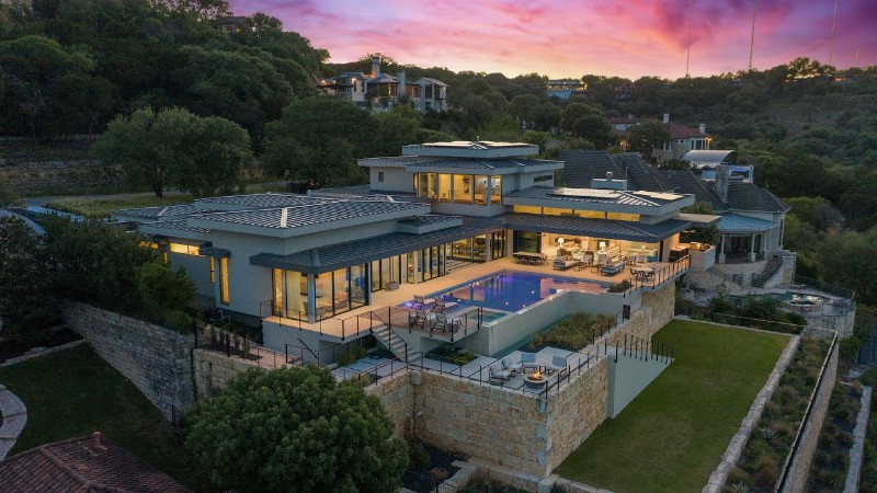 This $12250000 Exceptional Contemporary Home Offers Stunning Views Of Lake Austin And The City