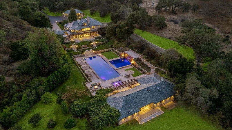 This $19950000 One Of A Kind Estate In Los Altos Hills Has Many Unique Features And Helicopter Pad