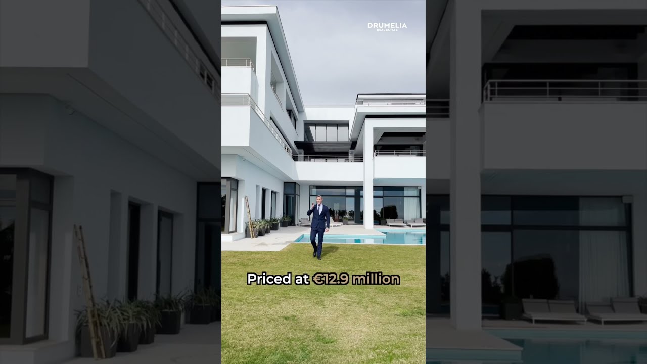 image 0 This Modern Mansion Of €12.9m Runs 100% From Solar Power #shorts