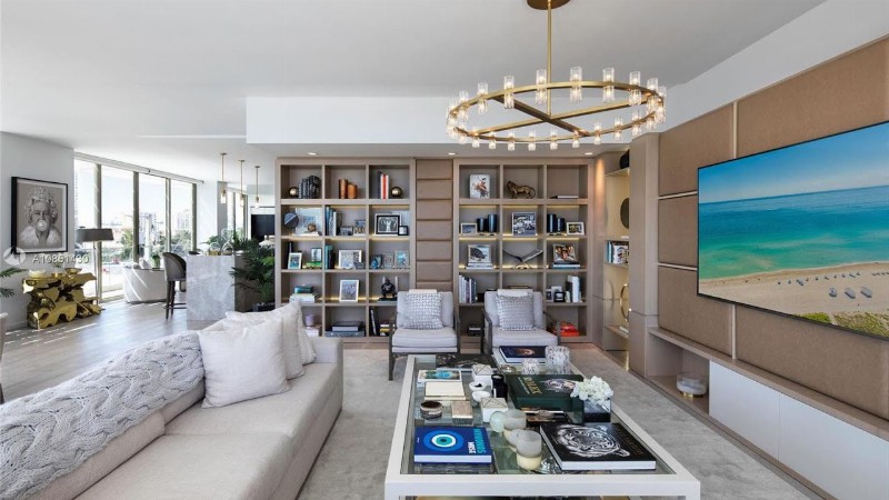 image 0 This Sophisticated $9750000 Brand New Condo In Miami Beach Has An Expansive Deck For Entertaining